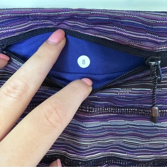 LULULEMON Speed Tight IV Space Dye Twist Ultra Violet Multi/Black 8 - Picture 6 of 11